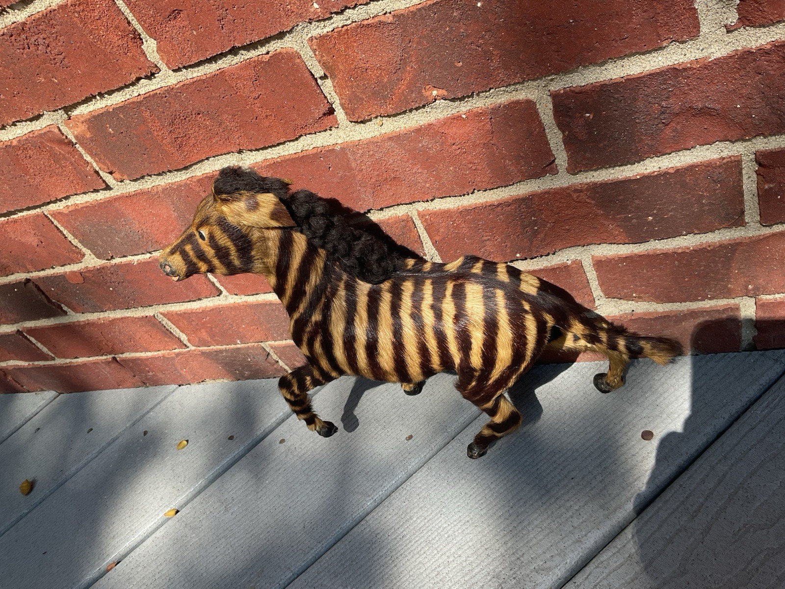Vintage Rare Handmade Taxidermy ZEBRA Figurine Early 20th Century Real Fur Vintage Rare Handmade Taxidermy ZEBRA Figurine Early 20th Century Real Fur