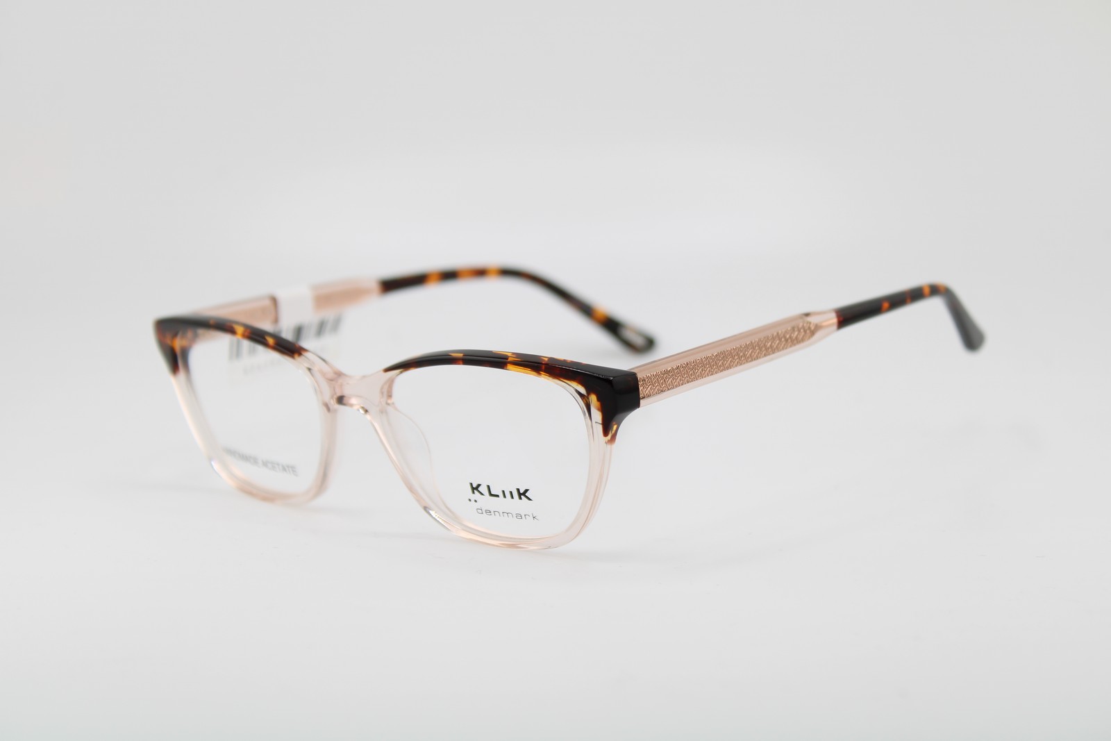 NEW KLIIK DENMARK 772 S409 CLEAR HAVANA GOLD AUTHENTIC EYEGLASSES 47-16