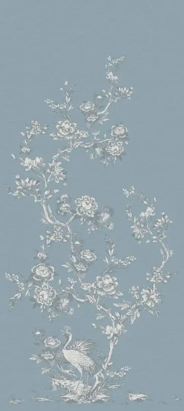 Wallpaper Charleston Light Blue Tonal Chinoiserie 2 Panel Mural Wallpaper Charleston Light Blue Tonal Chinoiserie 2 Panel Mural