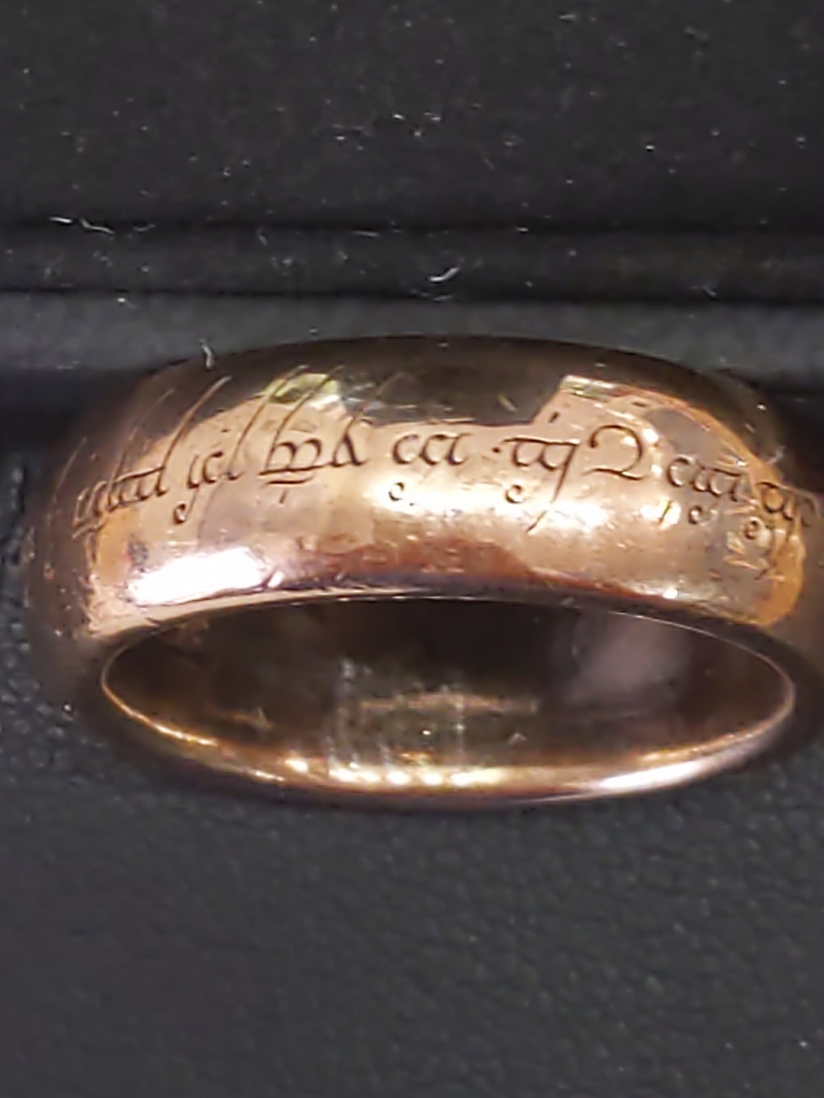 JENS HANSEN 9 Karat Gold Lord Of The Rings LOTR The One ‘Elvish Love’ Band 12 Gr JENS HANSEN 9 Karat Gold Lord Of The Rings LOTR The One ‘Elvish Love’ Band 12 Gr