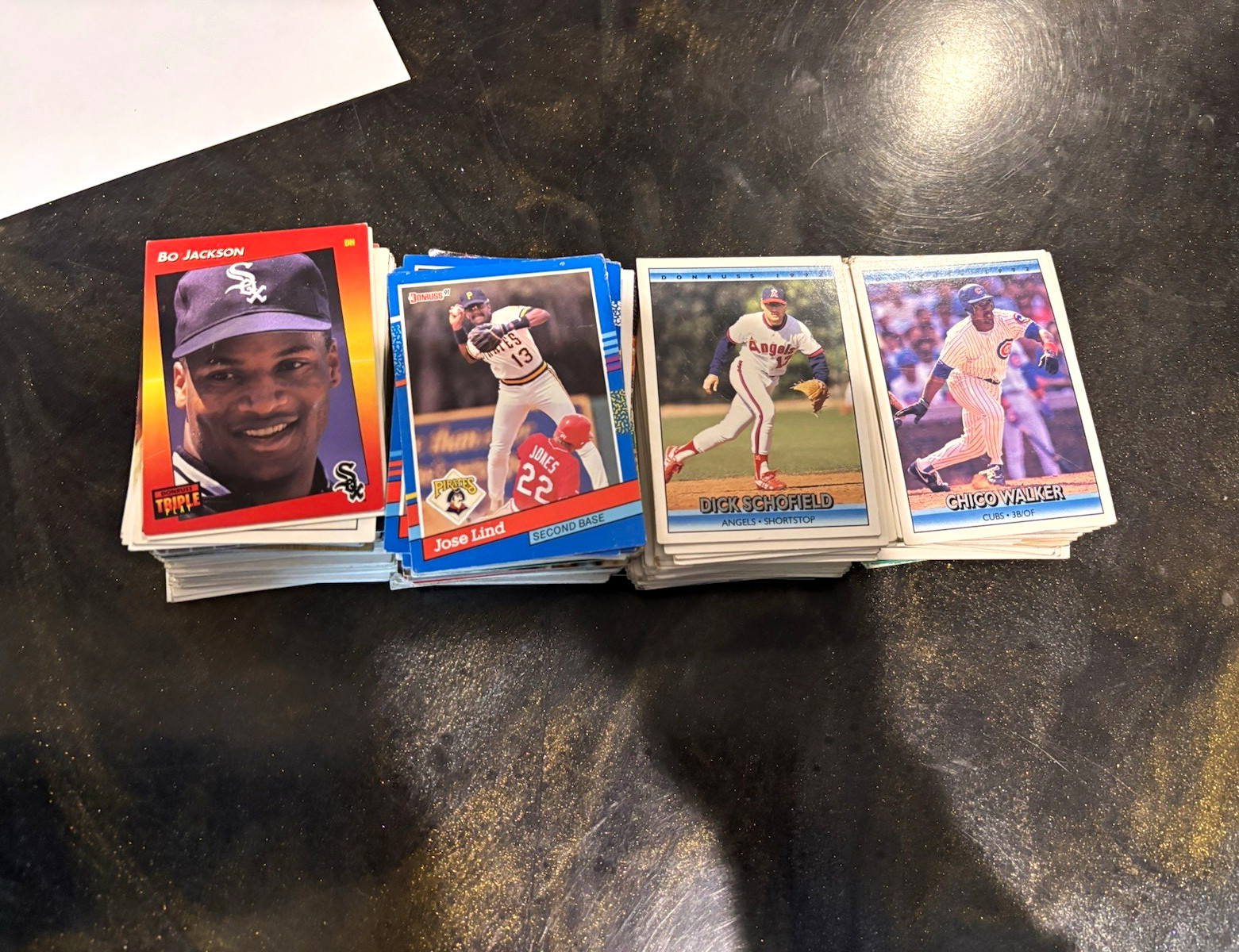 Vintage Topps Baseball 200 Card Lot Bo Jackson Jose Lind + More