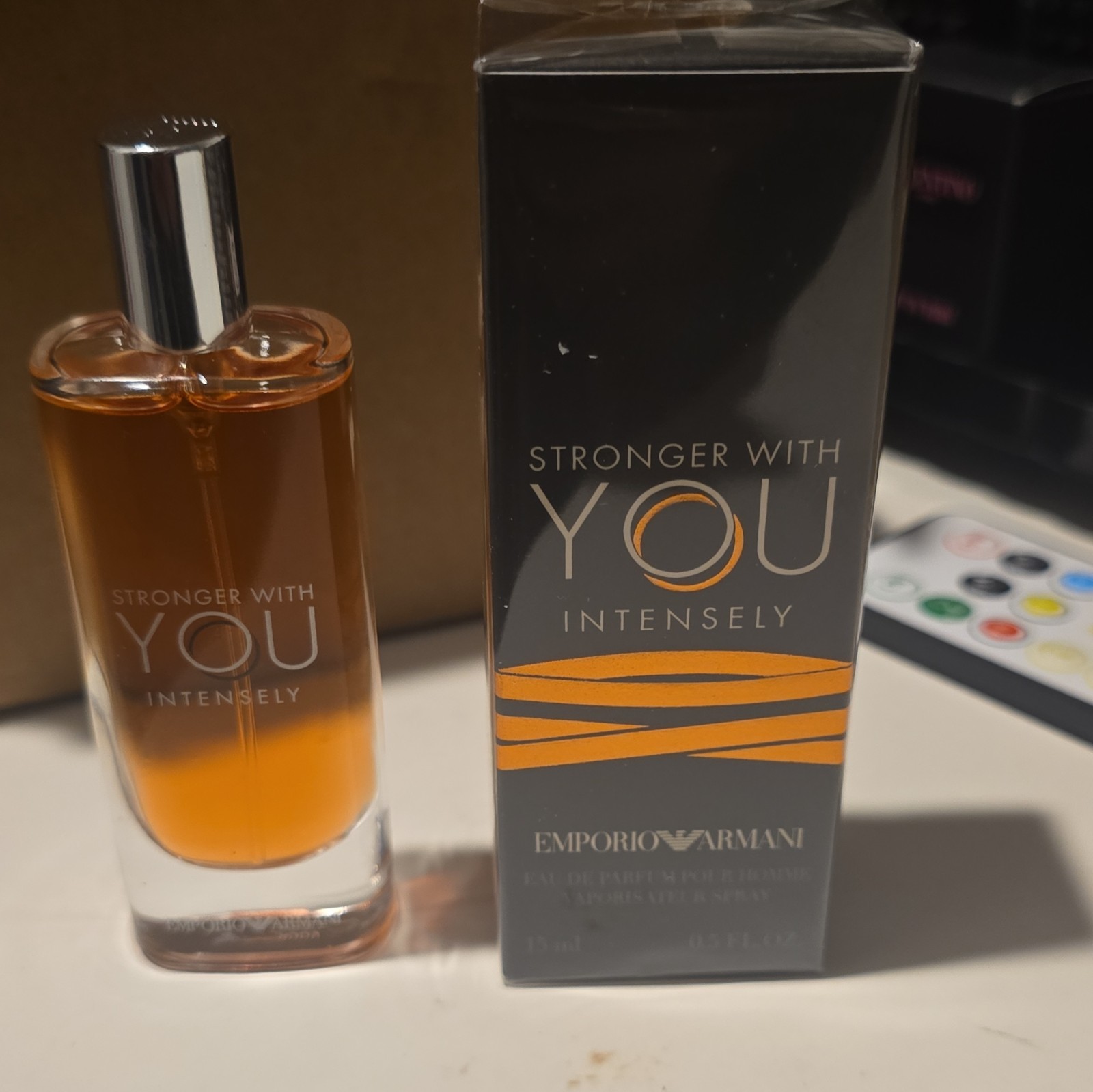 Emporio Armani Stronger With You Intensely EDP Spray Travel 0.5 fl oz