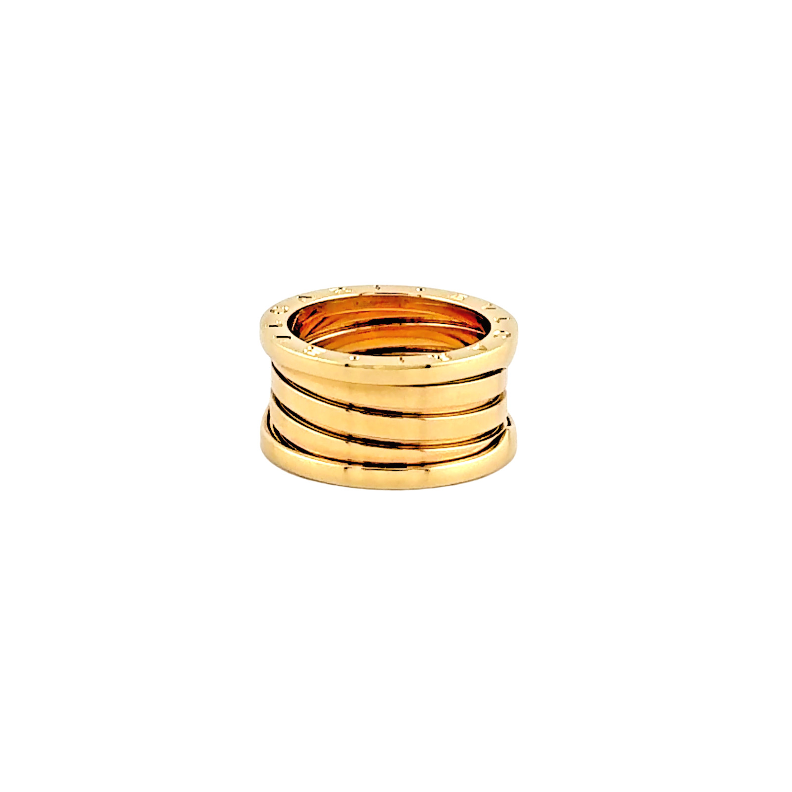 Bvlgari B.zero1 4-Band Ring 18K Yellow Gold Size 56