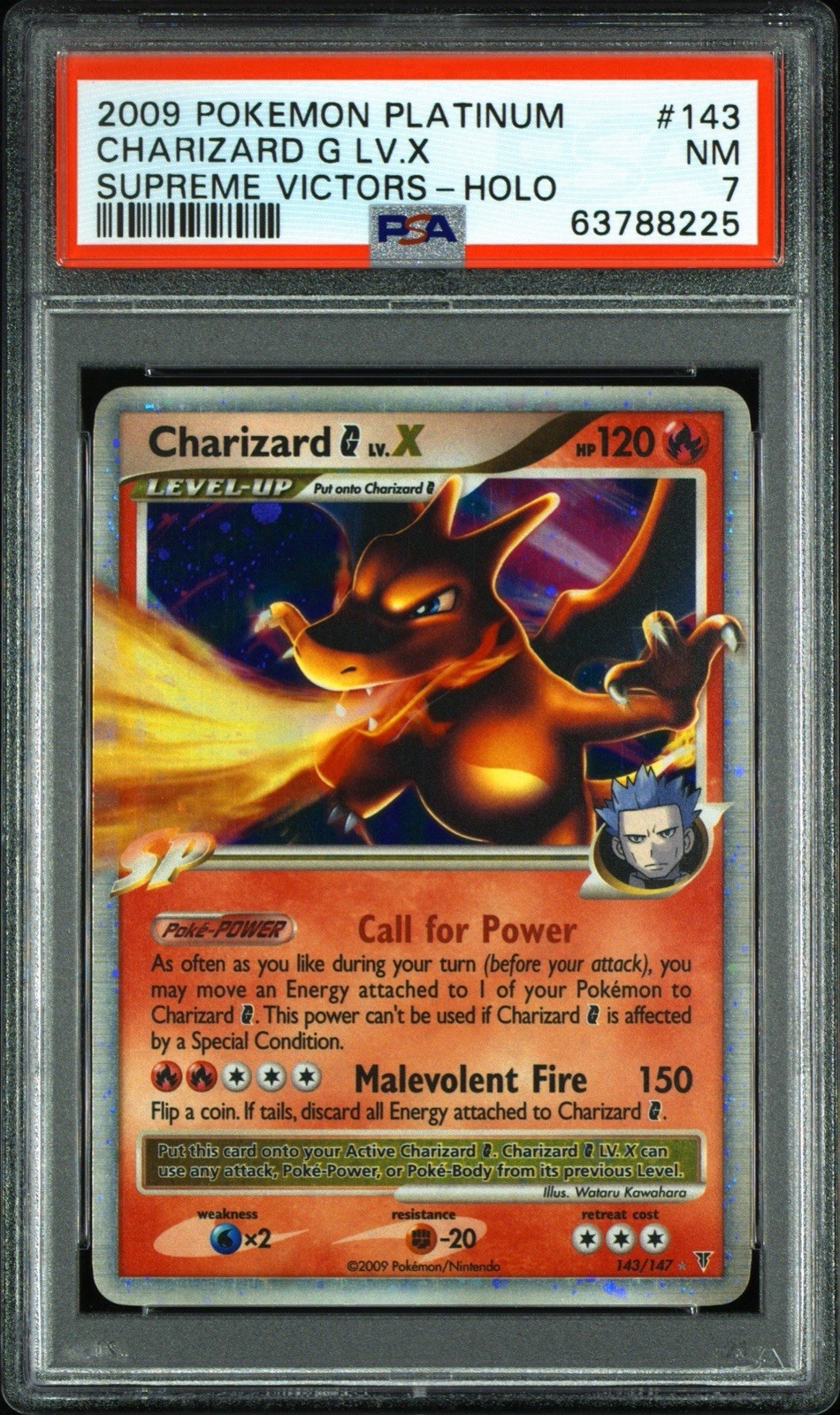 Charizard G Lv.X 143/147 Supreme Victors Holo PSA 7