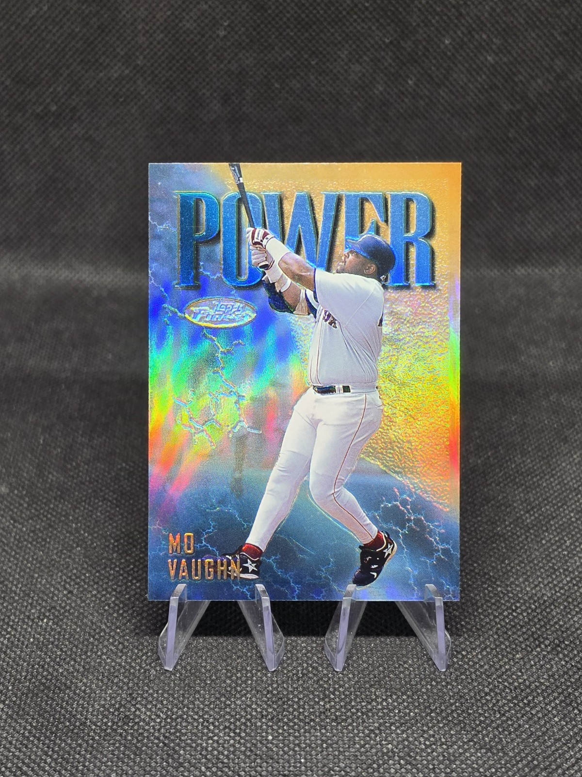 1997 Finest Mo Vaughn #153 Rare Gold Refractor 1:288 Packs Read 1997 Finest Mo Vaughn #153 Rare Gold Refractor 1:288 Packs Read
