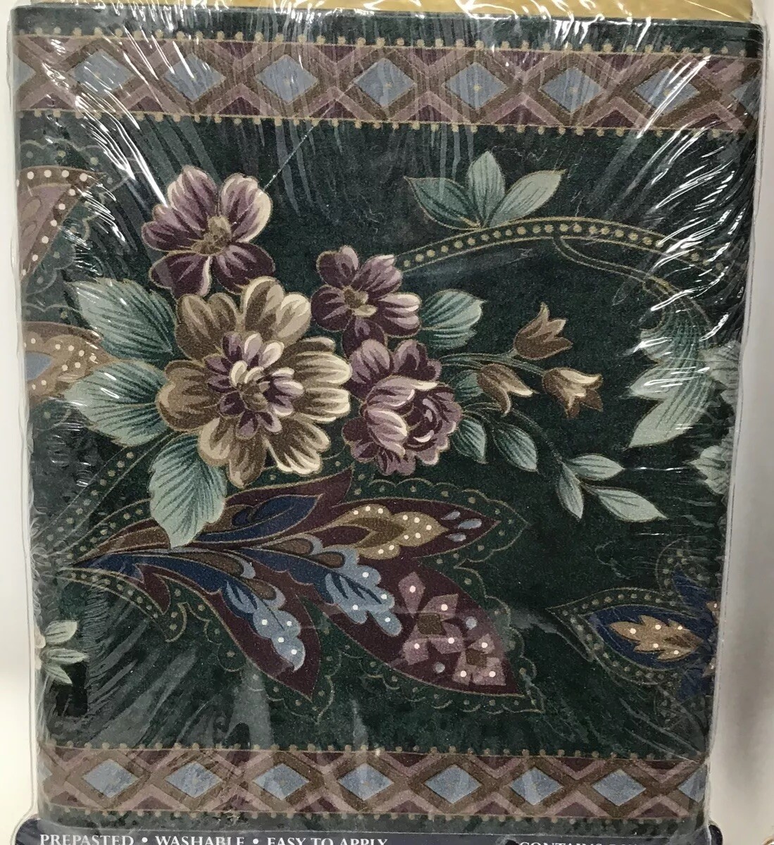 Vinyl Border Expressions Blonder Floral Pattern 2 Packs 5 Yds Each NIP Vintage Vinyl Border Expressions Blonder Floral Pattern 2 Packs 5 Yds Each NIP Vintage