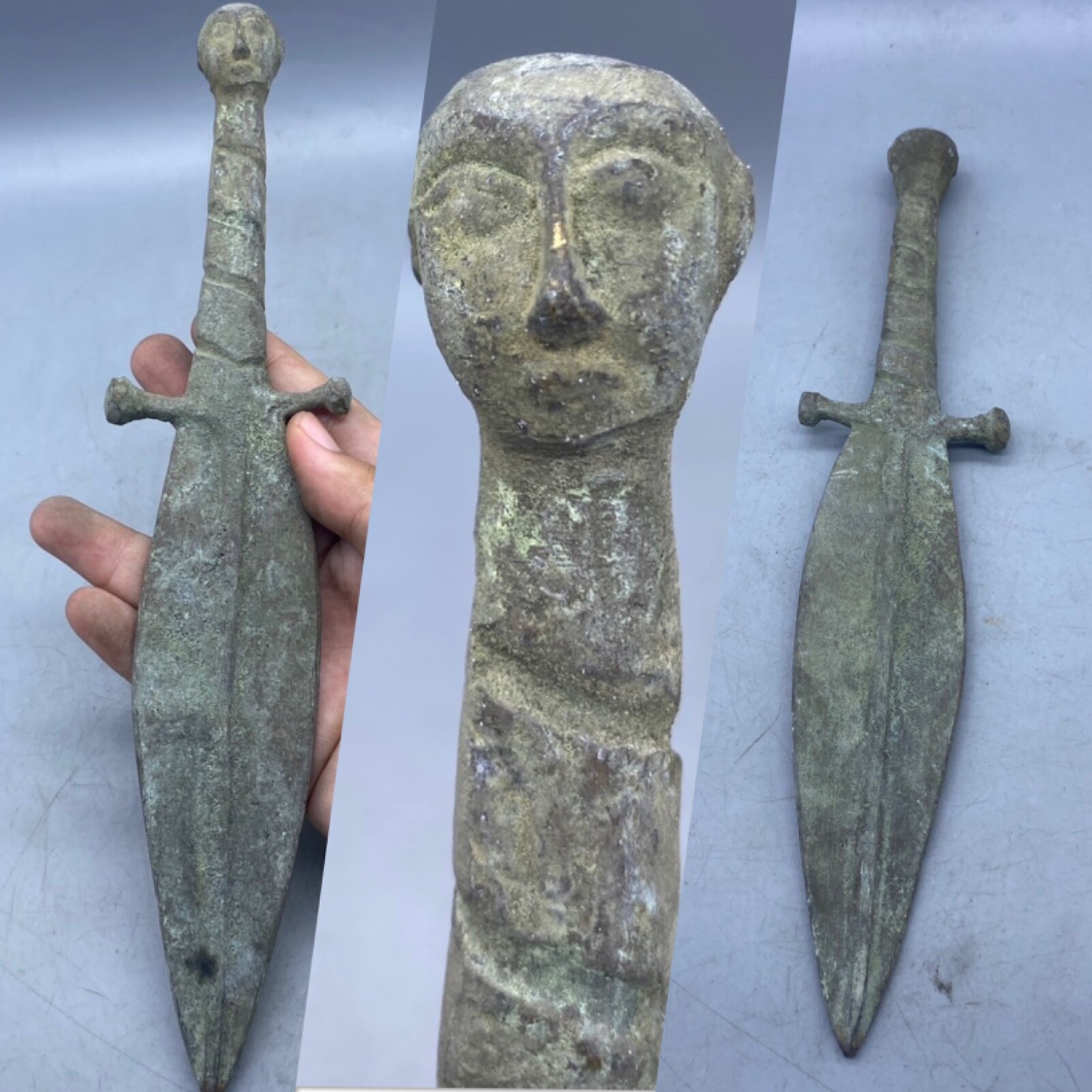 Ancient Wonderful Roman Fertility Goddess Spear Head dagger knife