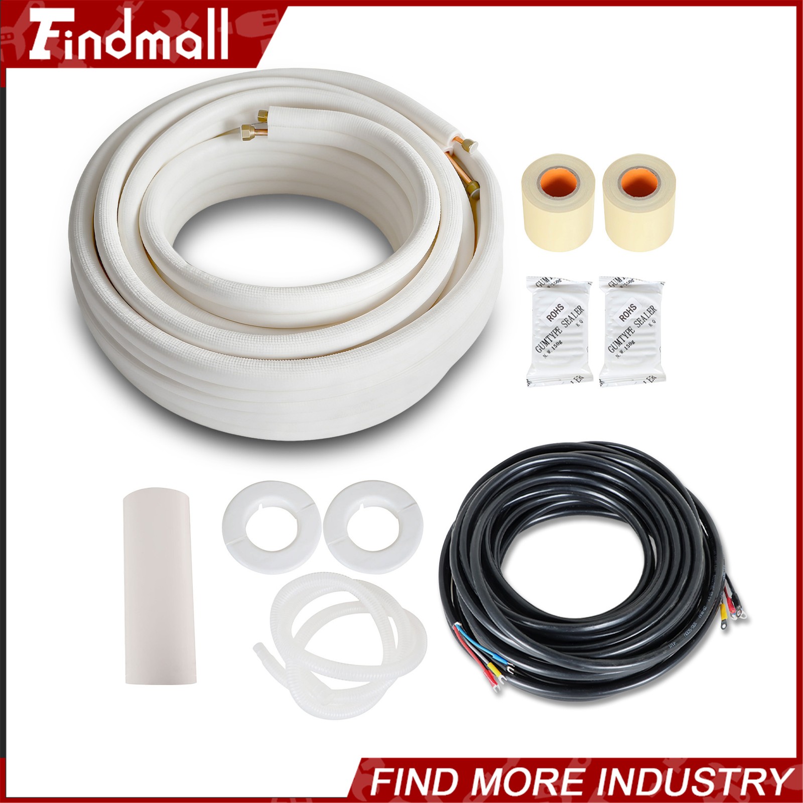 Findmall 50 Feet Mini Split Installation Kit - 1/4\
