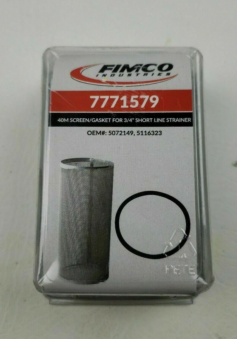 NEW FIMCO Industries Screen & Gasket #7771579 40M For 3/4