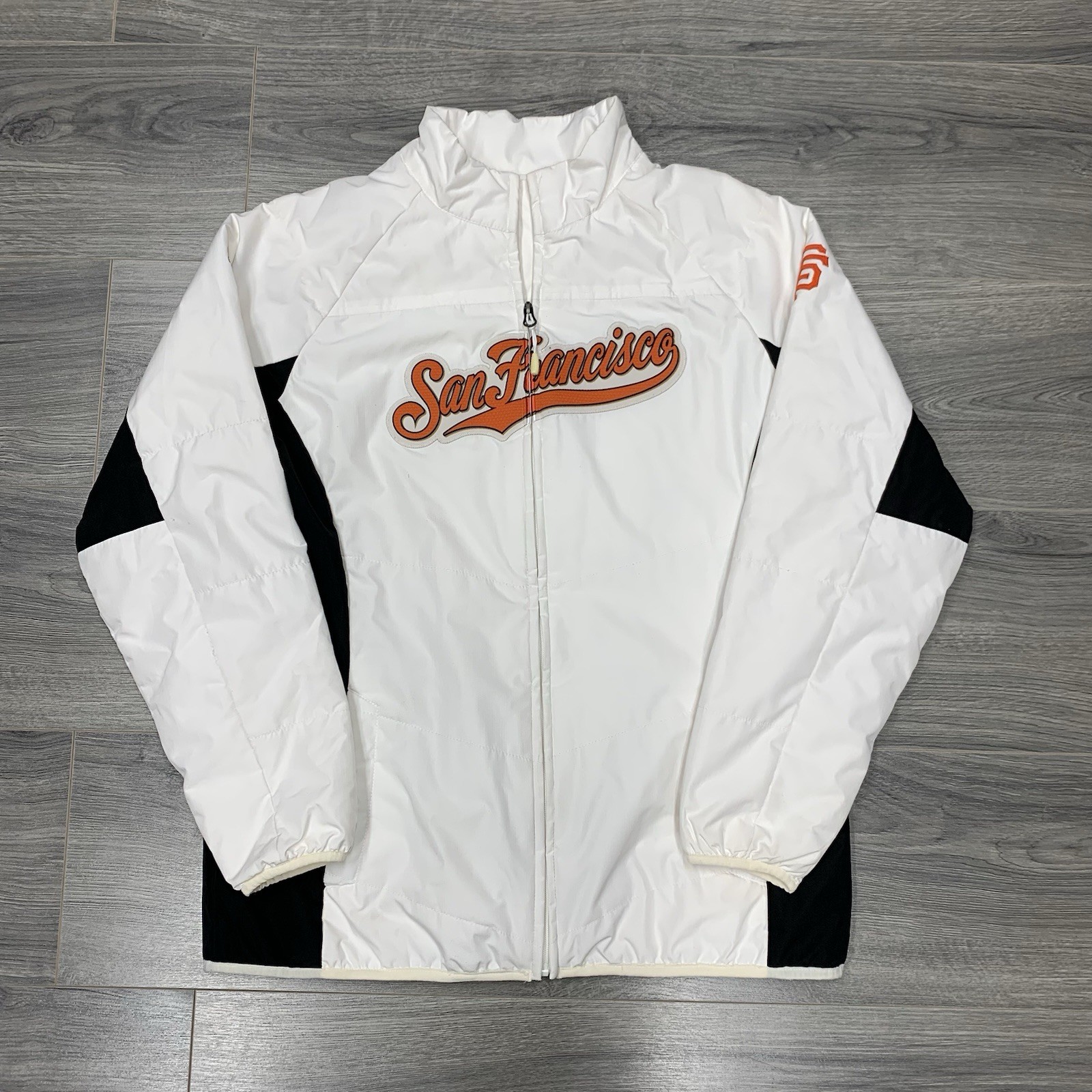 Vintage Majestic San Francisco Giants Dugout Jacket Women’s Large Rare White