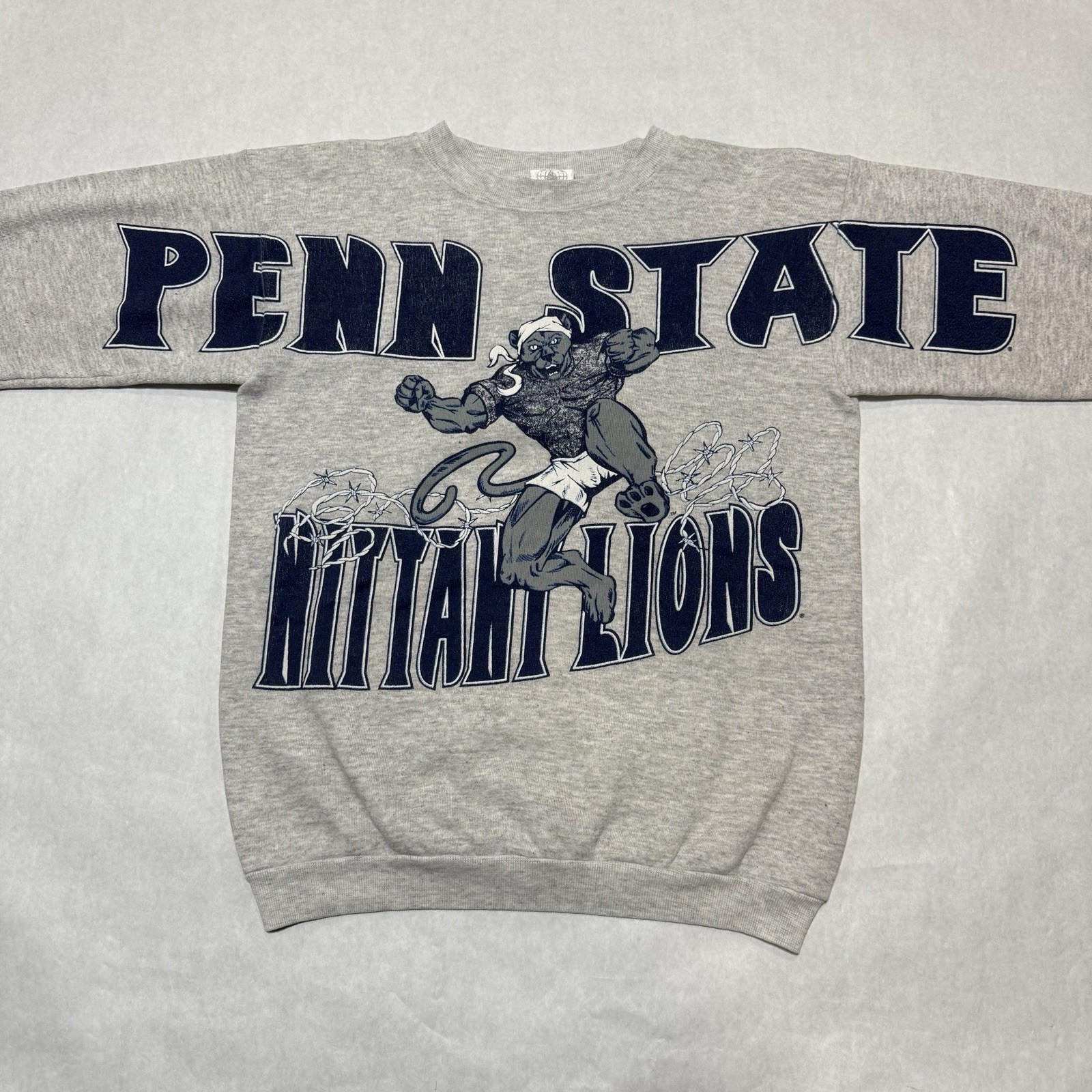 Rare Vintage Penn State Spell Out Crewneck Sweatshirt Small