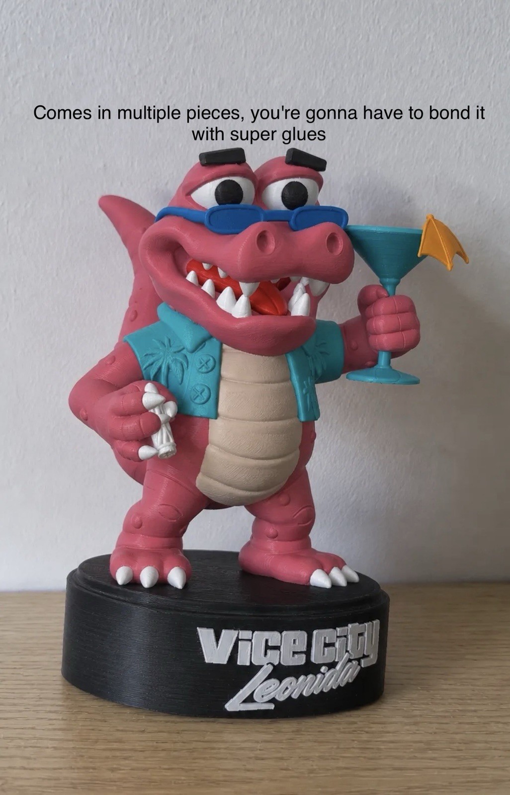 Macca the gator figure, 3D PRINTED replica,GTA 6 collectibles, 6.34 inches tall 
