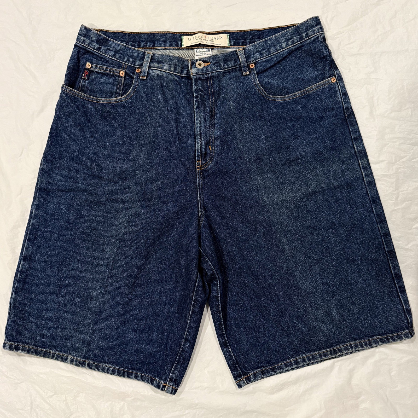 Vintage Guess Denim Jean Shorts Men’s Medium Wash Size 38 (fit 37) Classic Jorts Vintage Guess Denim Jean Shorts Men’s Medium Wash Size 38 (fit 37) Classic Jorts