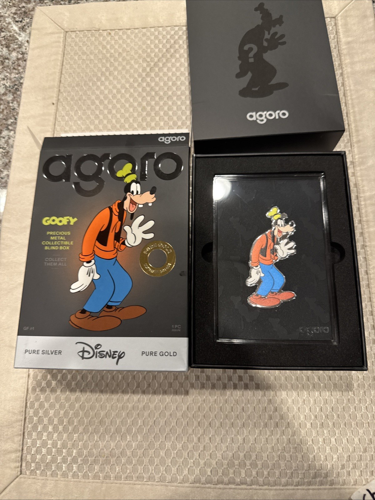 Agoro DISNEY Goofy Tier 1 Silver 1/2 TROY Oz .999 # 1997 Agoro DISNEY Goofy Tier 1 Silver 1/2 TROY Oz .999 # 1997
