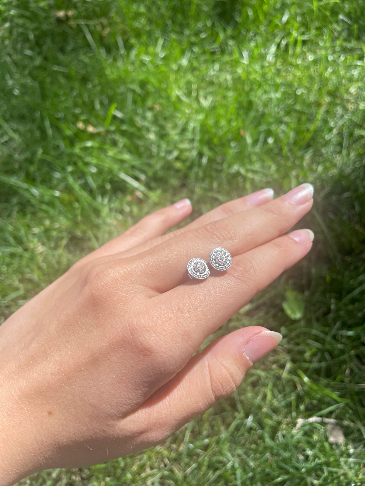 R.H. Macy and Co. Diamond Earrings. Never worn. Originally bought for 200$