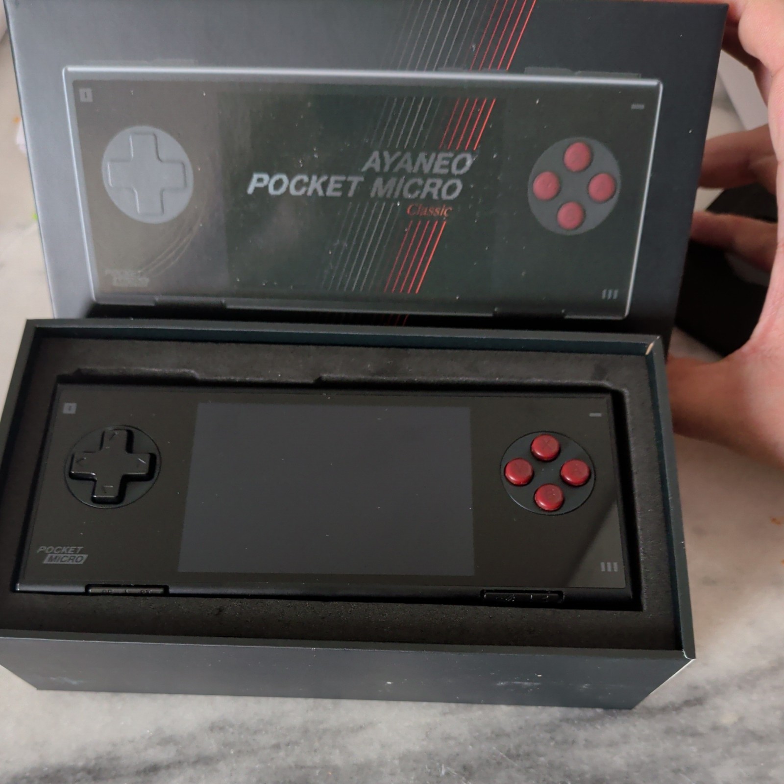 Ayaneo Pocket Micro 8GB 256GB Black Retro Handheld Bundle W/ GammaOs installed