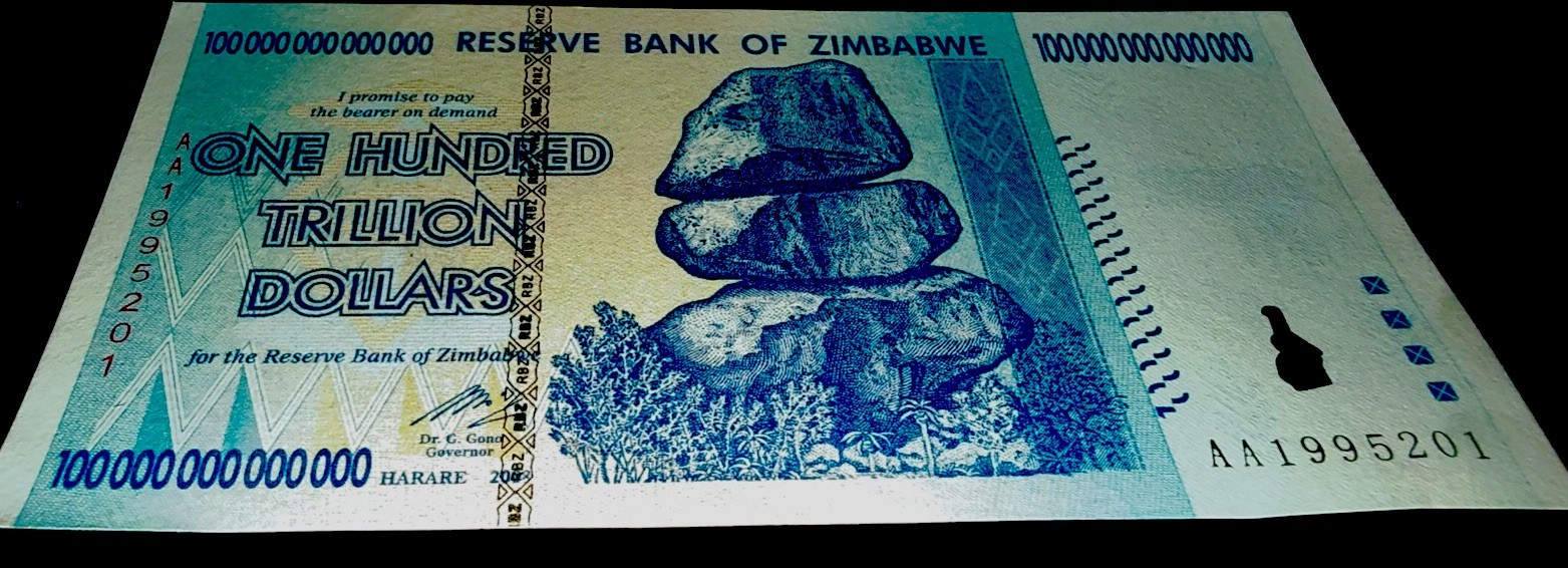 10 xZimbabwe 100 Trillion Dollars 2008 AA P-91 Banknote New UNC Zim Currency COA