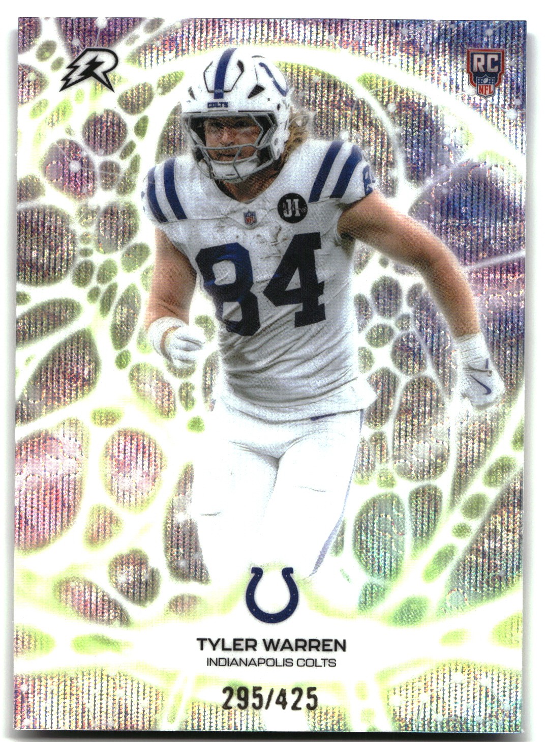 2025 Topps Resurgence #PT-13 Tyler Warren Protonyx Surge Refractor #/425 Colts 2025 Topps Resurgence #PT-13 Tyler Warren Protonyx Surge Refractor #/425 Colts