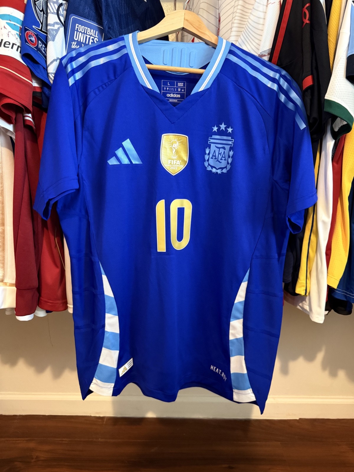 BNWT AUTHENTIC Argentina 2024 MESSI Away Jersey - Shirt - Size: L