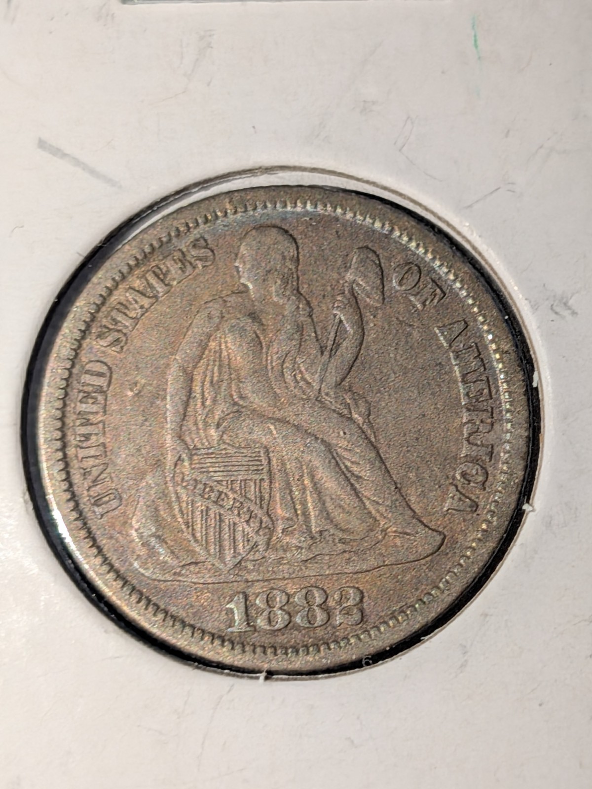 1882 10C Liberty Seated Dime 90% Silver