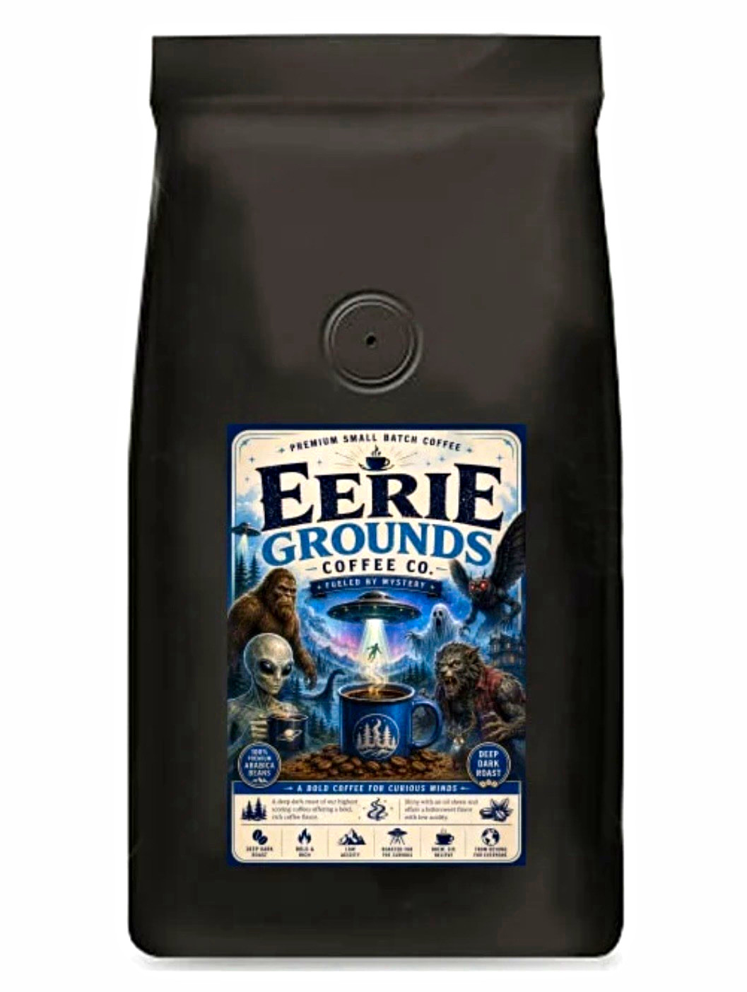 Eerie Grounds Dark French Roast Coffee - 1 Pound