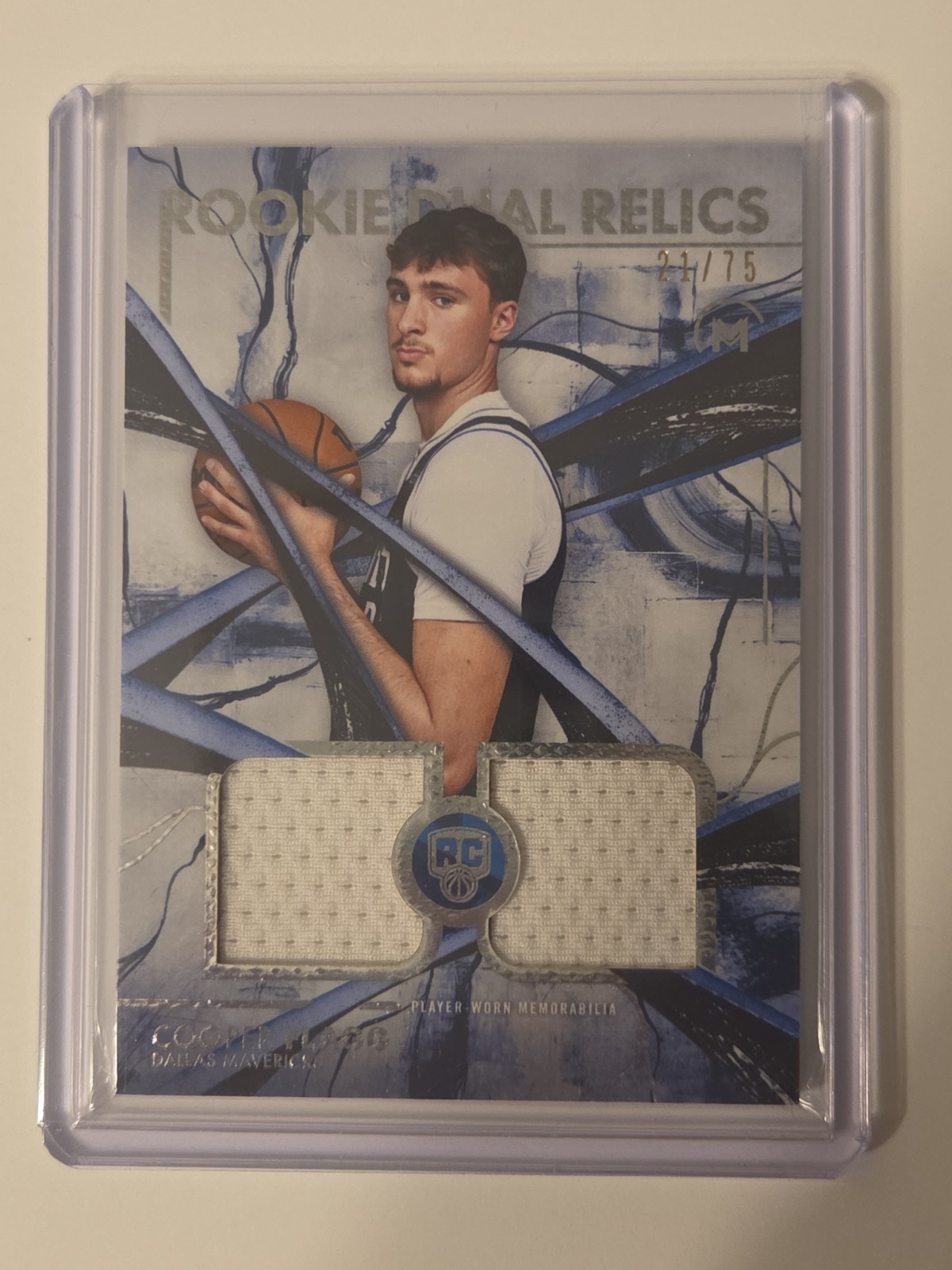 2025/2026 Topps Motif Cooper Flagg Rookie Dual Relics #d 21/75 Player Worn