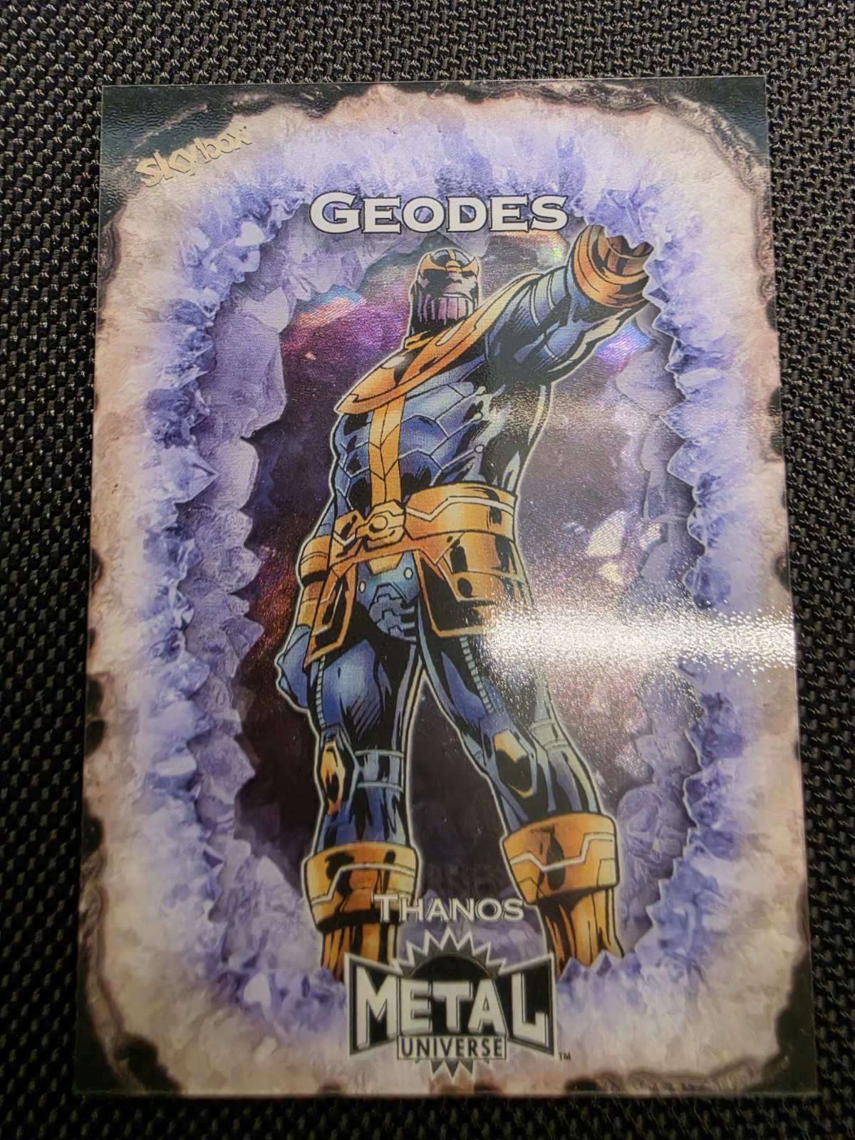 2024 Skybox Marvel Metal Universe Avengers Geodes SSP Thanos G-24