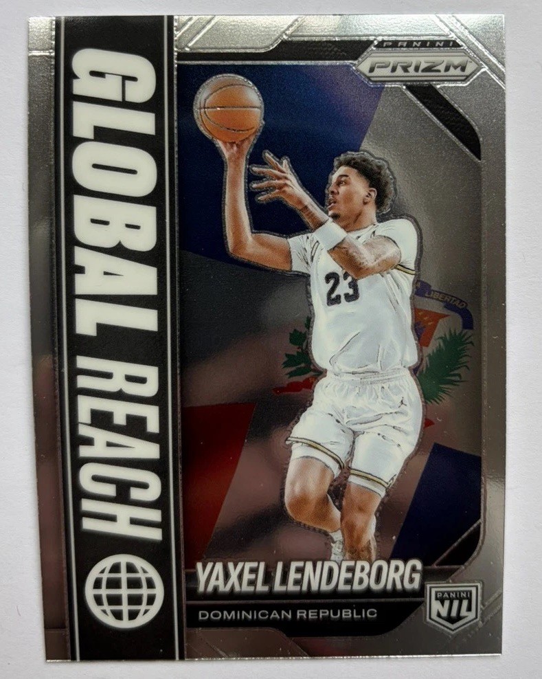 2025-26 Panini Prizm - Global Reach Yaxel Lendeborg #18 (RC)