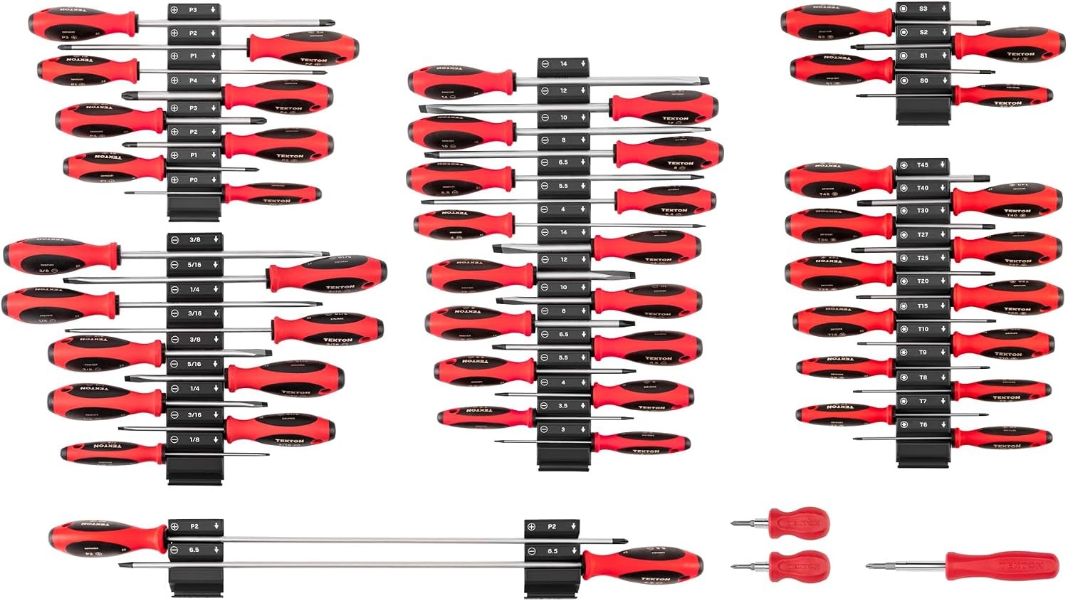 54 Piece Screwdriver Set, Phillips, Slotted, Torx, Square 54 Piece Screwdriver Set, Phillips, Slotted, Torx, Square