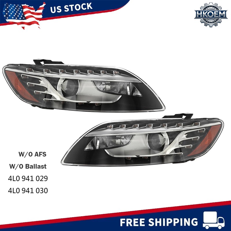 2X HID Xenon Headlight Head Light Lamp for Audi Q7 2011-2015 2X HID Xenon Headlight Head Light Lamp for Audi Q7 2011-2015