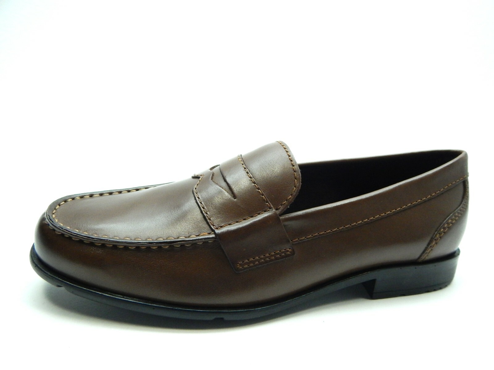 ROCKPORT MEN\'S CLASSIC LOAFER PENNY BM76444 DK BROWN SHOES SIZE 9 ROCKPORT MEN\'S CLASSIC LOAFER PENNY BM76444 DK BROWN SHOES SIZE 9