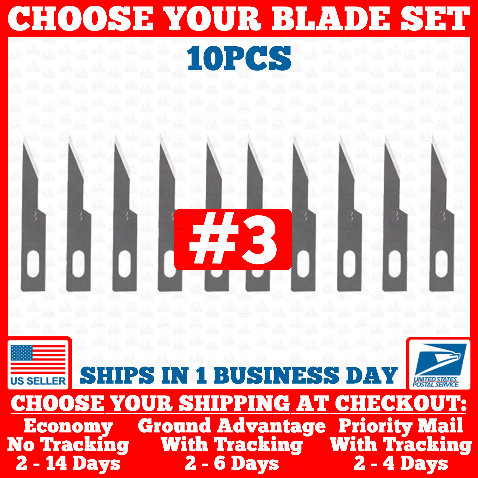 10PC Hobby Exacto Knife X-Acto Blades Xacto Craft Tool #3 #4 #10 #11 #16 #17 #38
