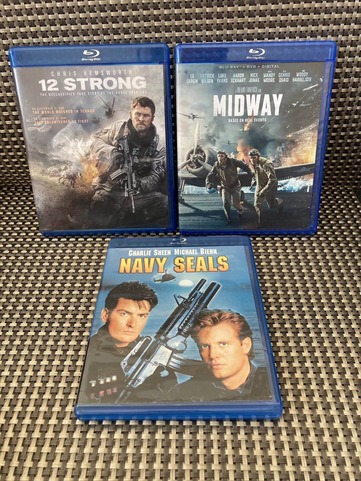 Midway/ 12 Strong / Navy Seals  War Film Blu-ray Lot