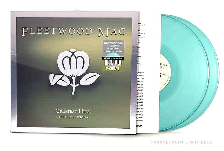 Fleetwood Mac Greatest Hits Deluxe BLUE Color Vinyl 2XLP Nicks Buckingham NEW