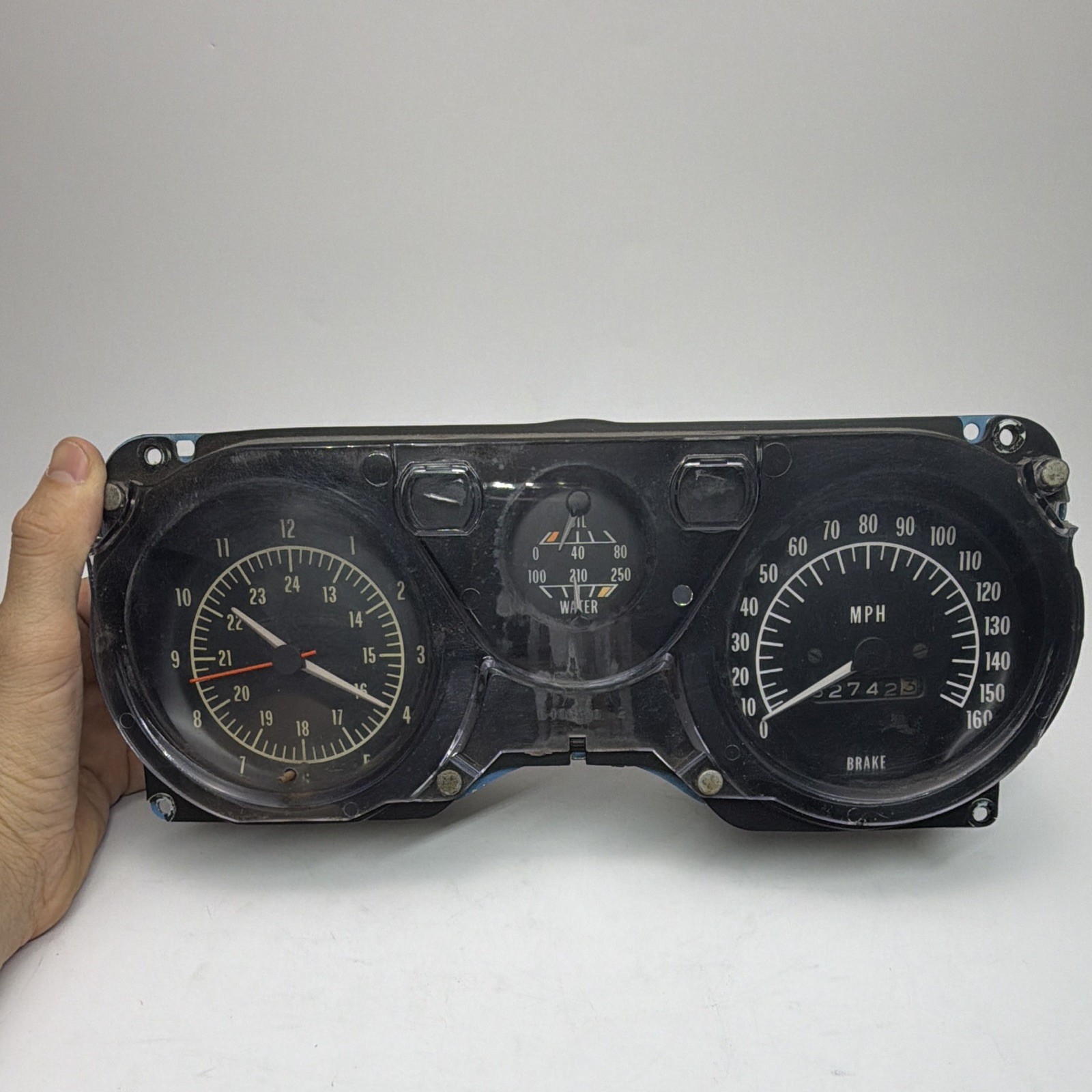 1970-72 Pontiac Firebird Trans Am Formula Rally Gauge Cluster Clock 160 MPH OEM