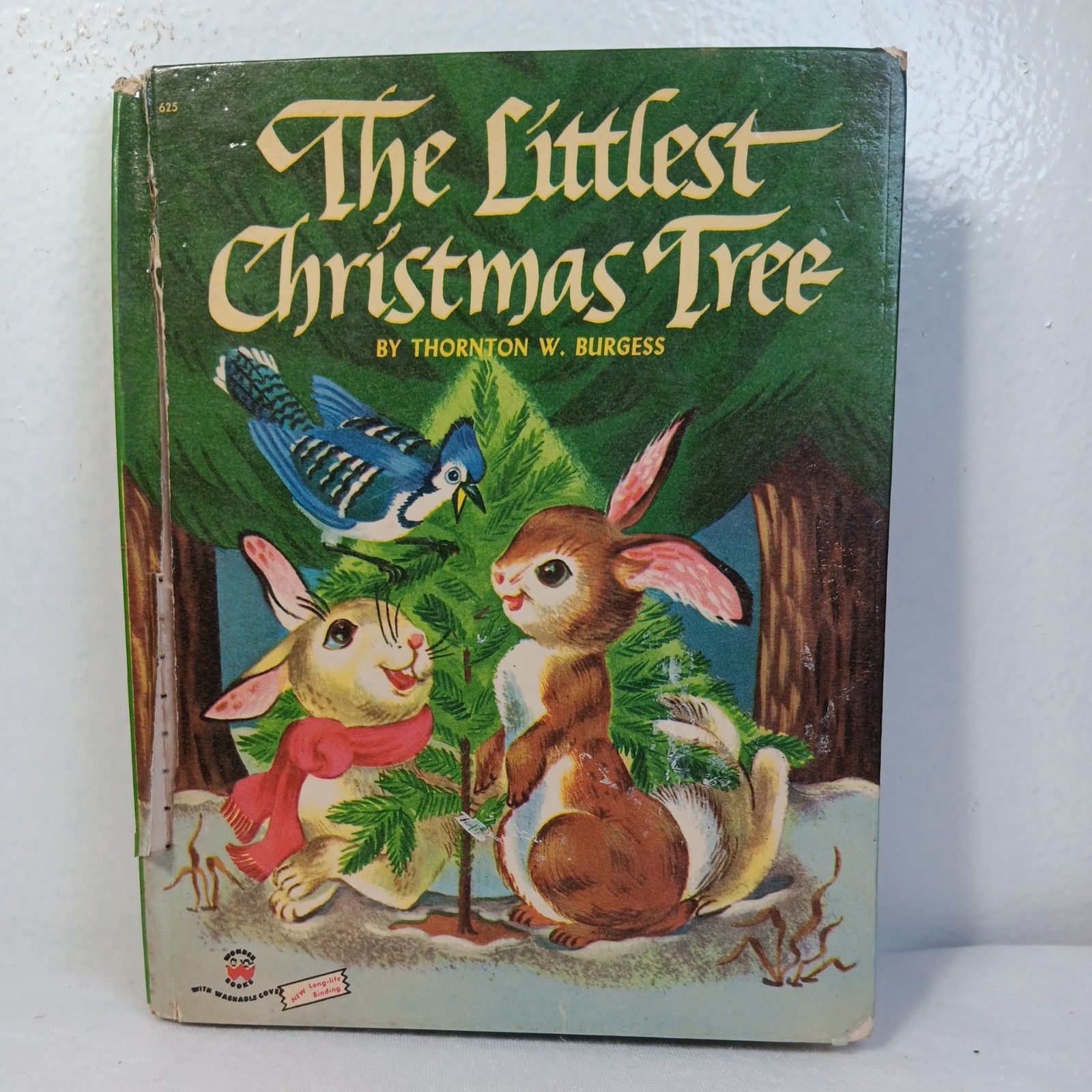 1954 The Littlest Christmas Tree Book Hardcover Thornton W BurgessOrig Price 29c