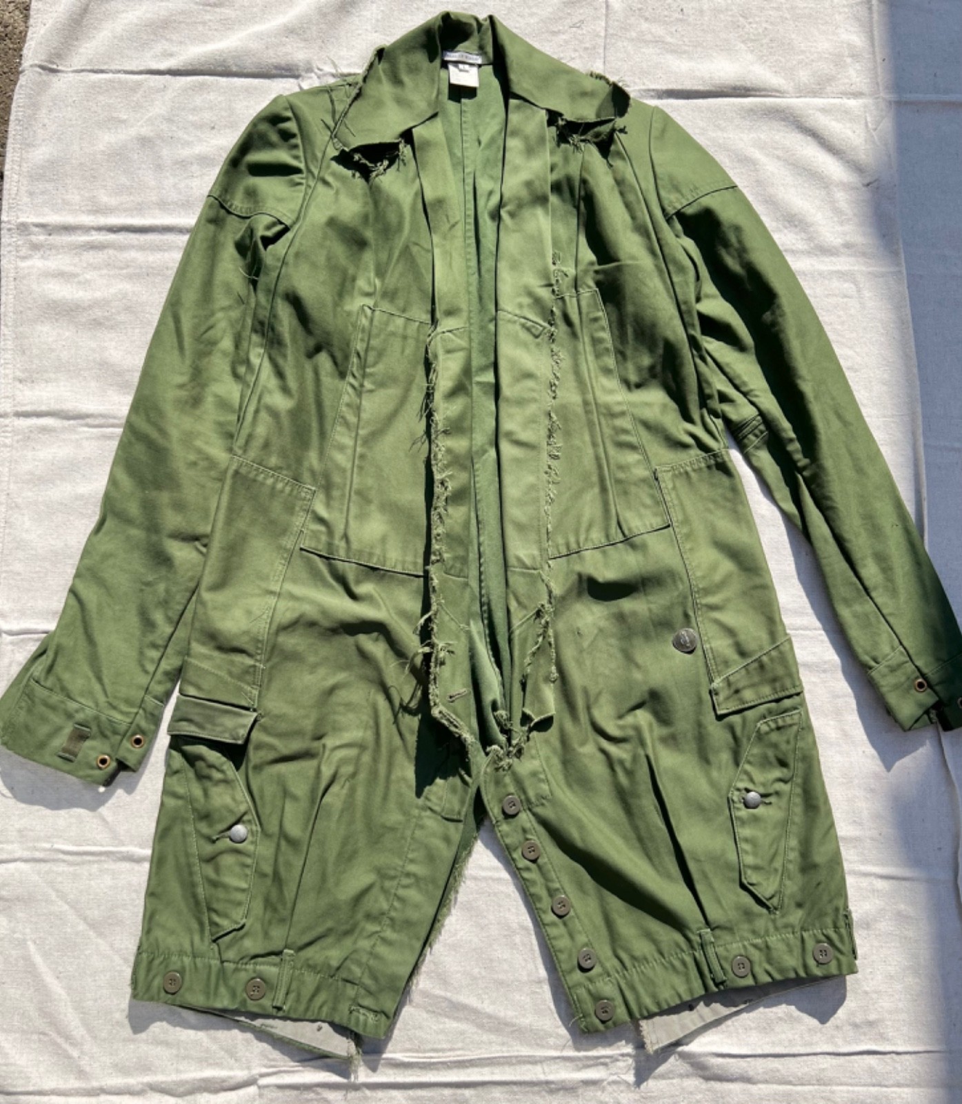 Vintage Marc Le Bihan Remade Military Army Jacket Anorak - Size 1