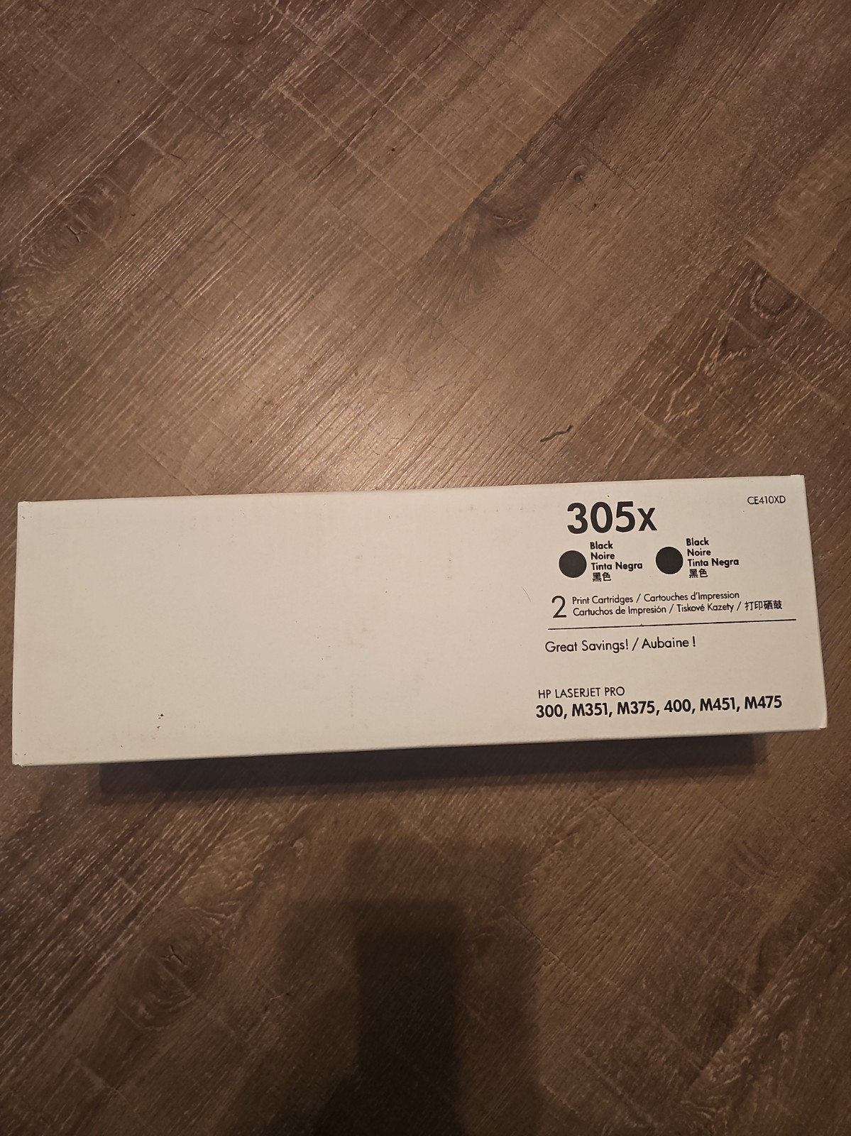 HP 305x CE410XD 2-Pack LaserJet Toner Cartridges