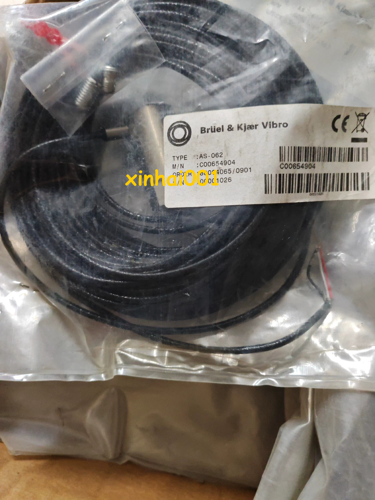 1PCS B&K VIBRO AS-062 C00654904 Vibration acceleration sensor