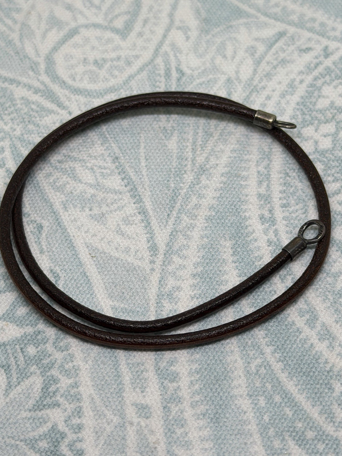 Authentic Trollbeads Brown Leather Necklace 16.5 inch/42 cm, New