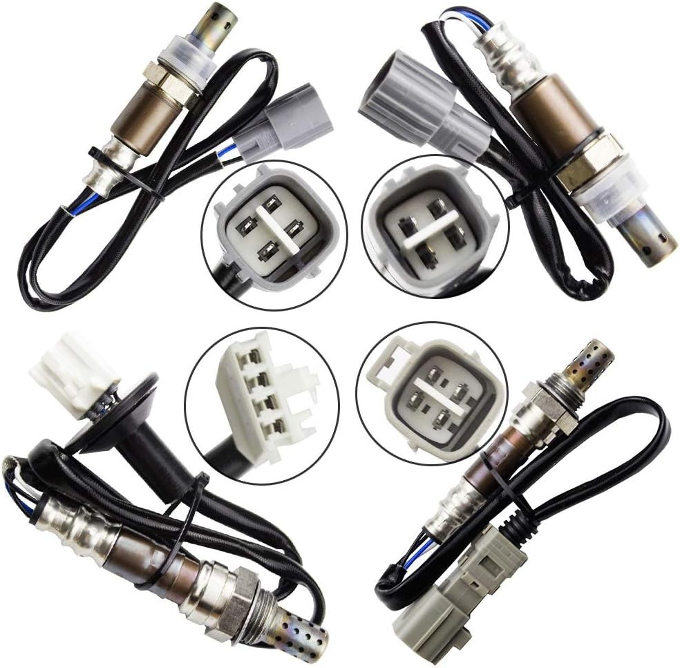 4x Oxygen Sensor For 2004 2005 2006 Toyota Sienna 3.3L Upper Lower Upstream +...
