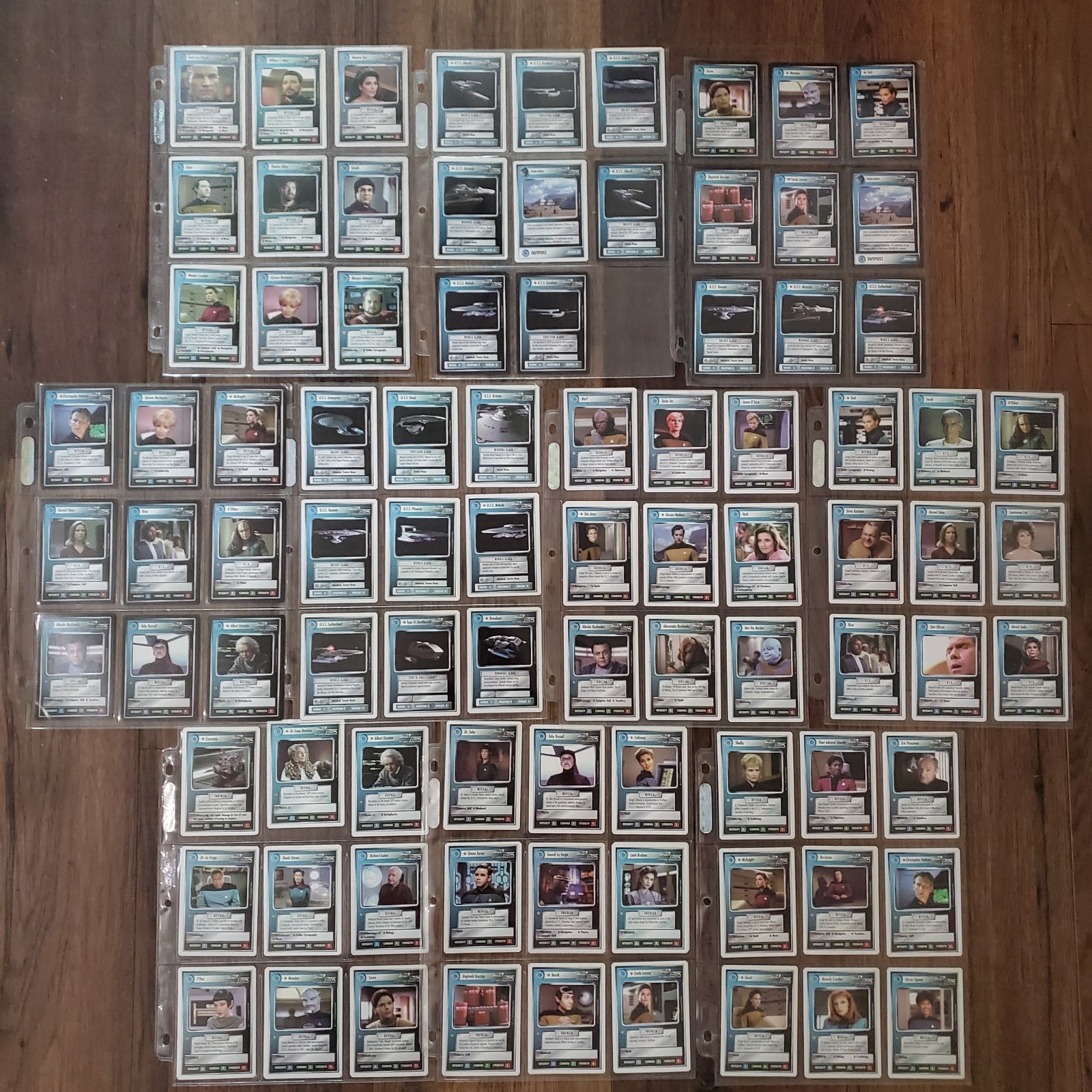 1994 Star Trek CCG 1E Premiere Federation 90 Card Lot Black White Borders