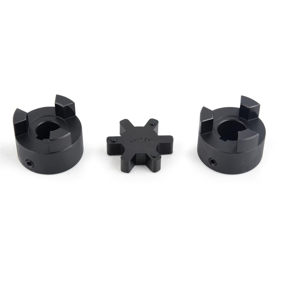 5/8 to 1 L095 3-Piece L-Jaw Coupling Set & Buna-N NBR Rubber Spider for Log Wood