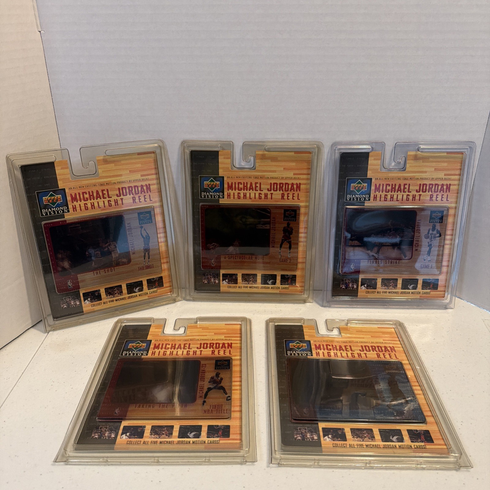1997-98 Upper Deck Michael Jordan Highlight Reel Complete Set of 5 New & Sealed