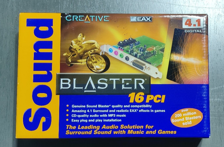 Open Box  Creative Sound Blaster 16 PCI 41 Sound Card  Vintage Retro G1N