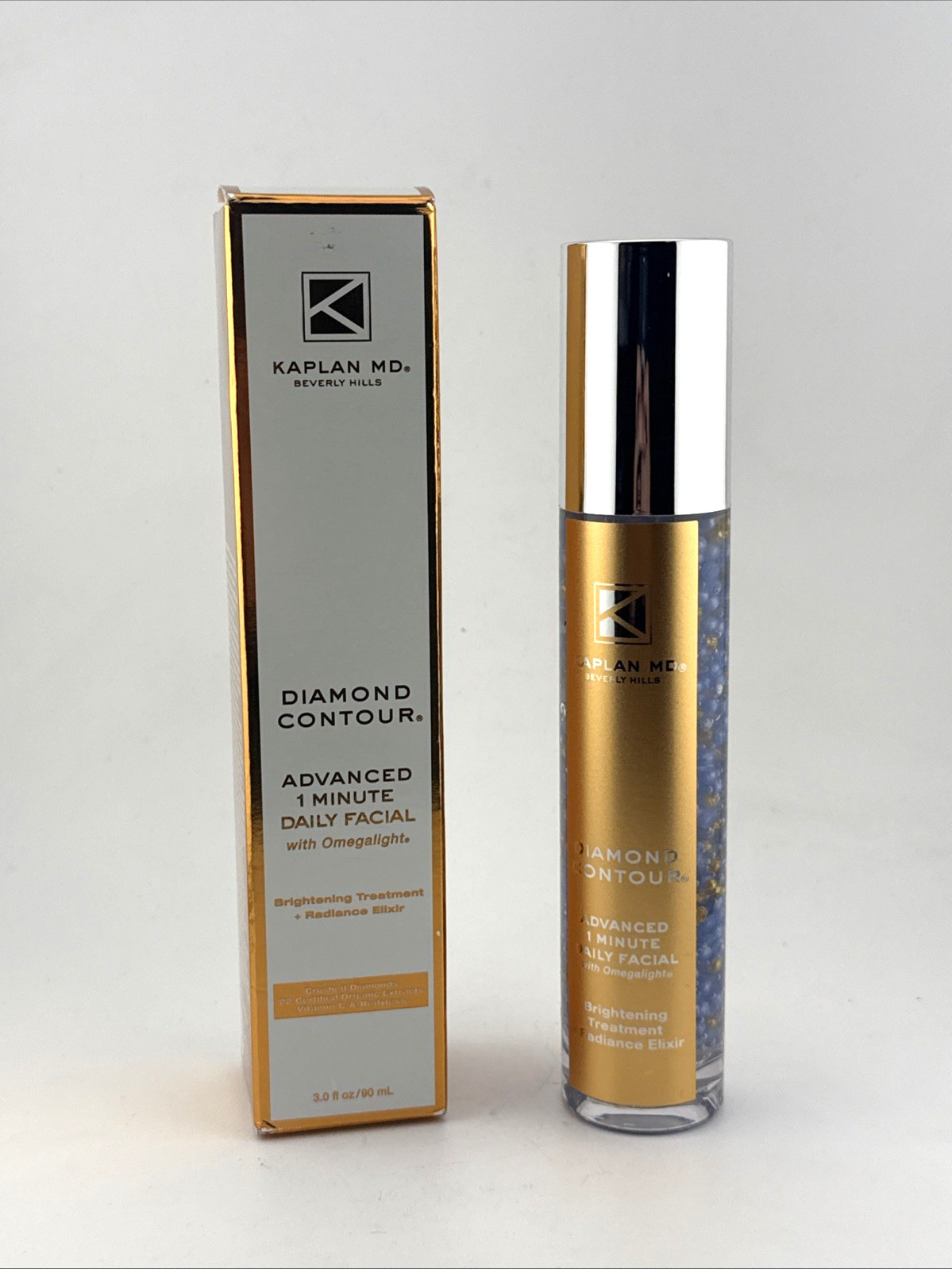Kaplan MD Diamond Contour Advanced 1 Minute Daily Facial Brightening 3.0 fl New
