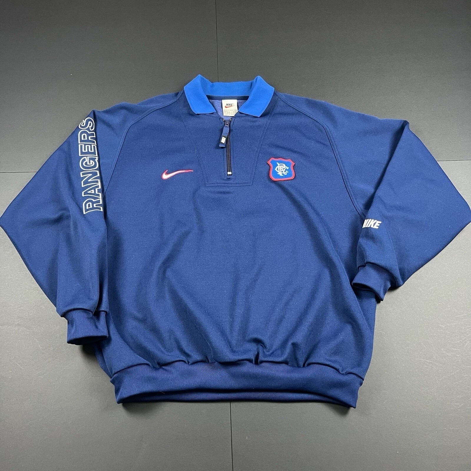 Authentic Original Nike Rangers 1997/1998 Training 1/4 Zip Men Medium (1454) Authentic Original Nike Rangers 1997/1998 Training 1/4 Zip Men Medium (1454)