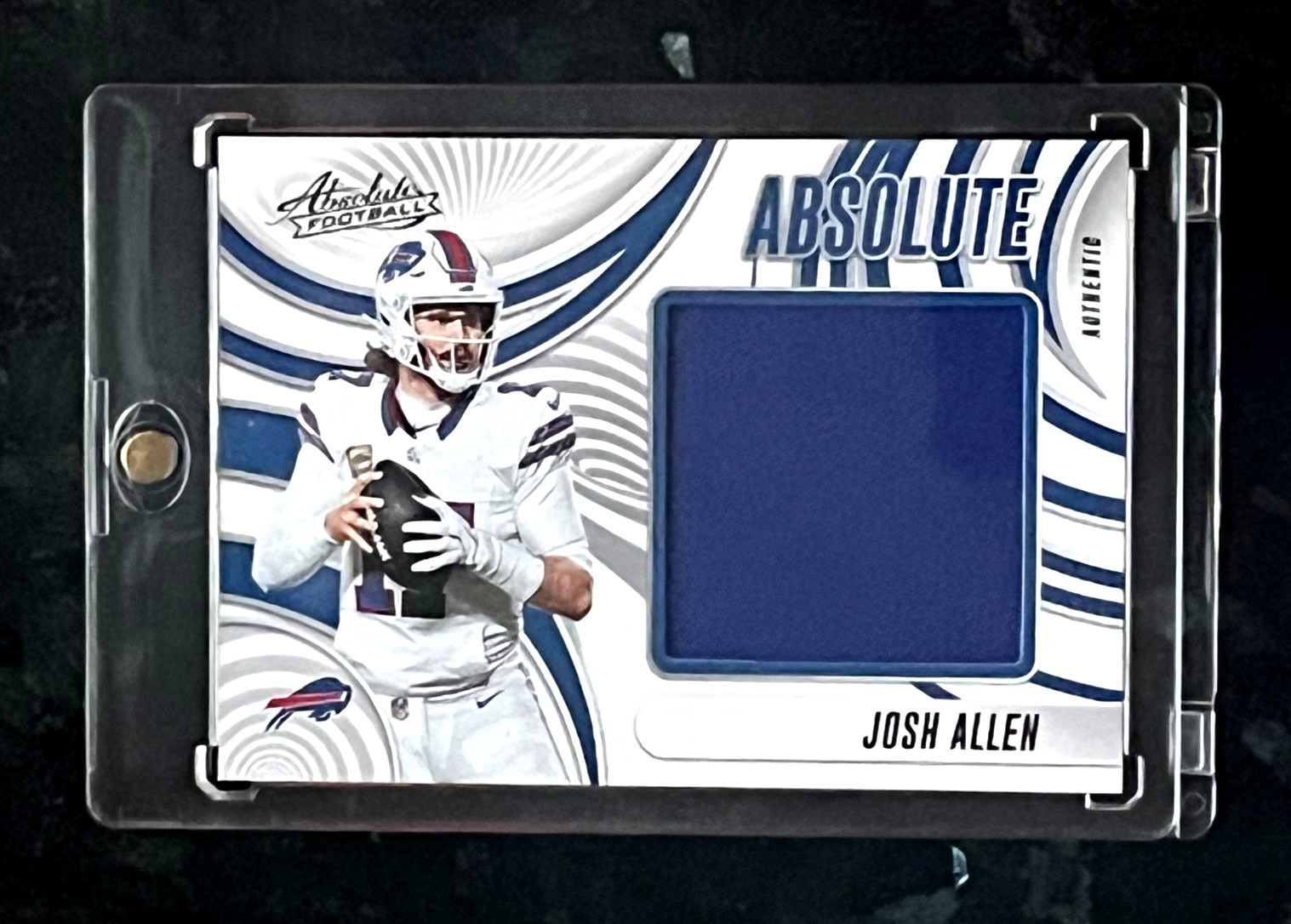Josh Allen 2025 Panini Absolute AUTHENTIC Mem Buffalo Bills #AJ-JAN Mag Included