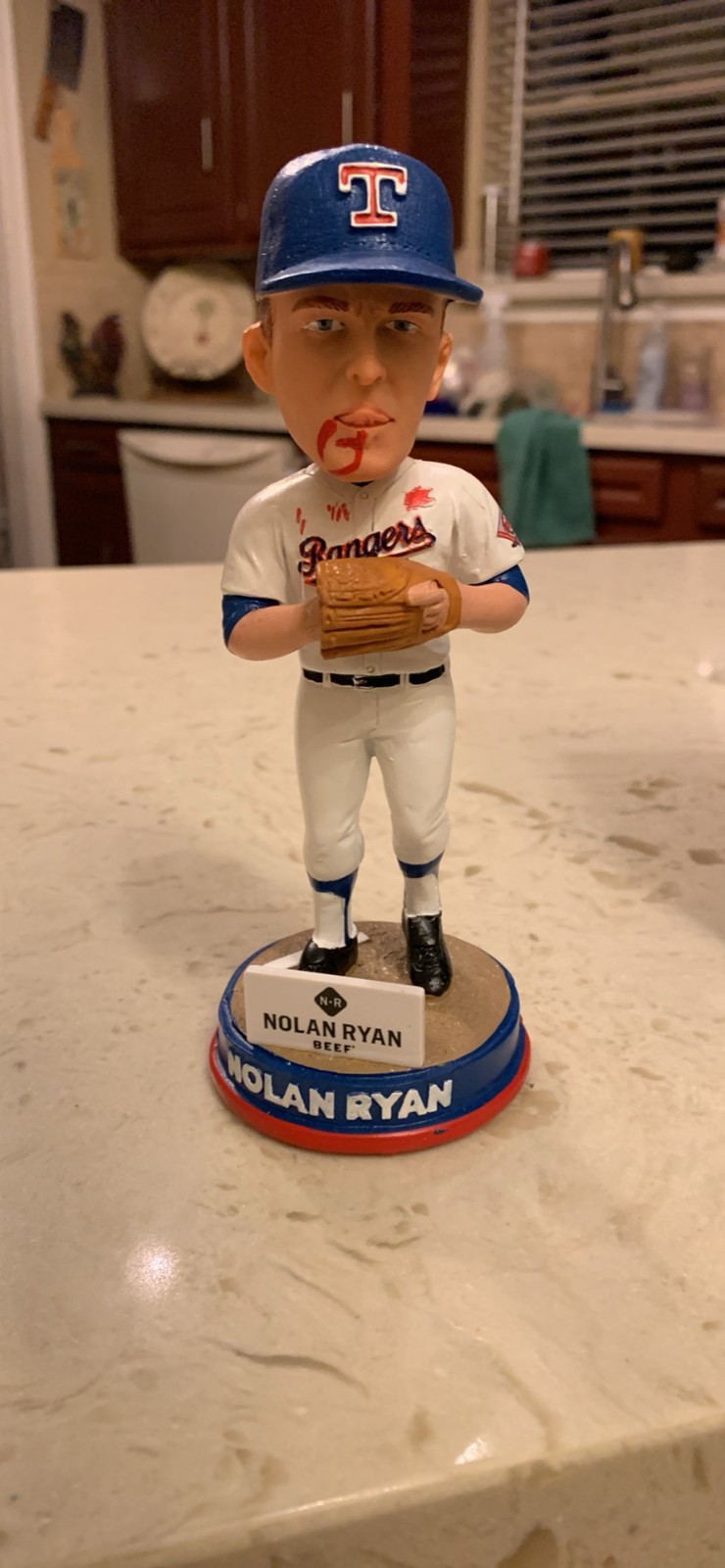 Nolan Ryan Texas Rangers MLB Baseball Bobblehead Figure Bloody Lip New Nolan Ryan Texas Rangers MLB Baseball Bobblehead Figure Bloody Lip New