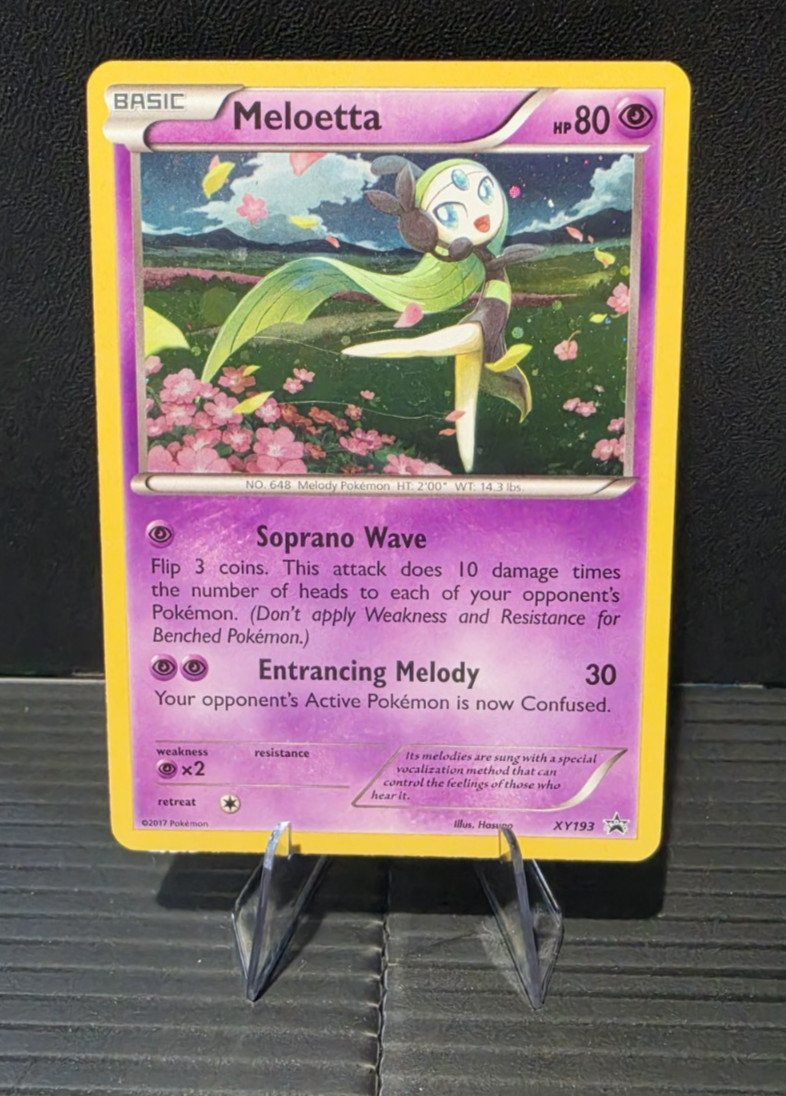 Meloetta XY193 XY Black Star Promo Holo 2017 Pokemon Meloetta XY193 XY Black Star Promo Holo 2017 Pokemon